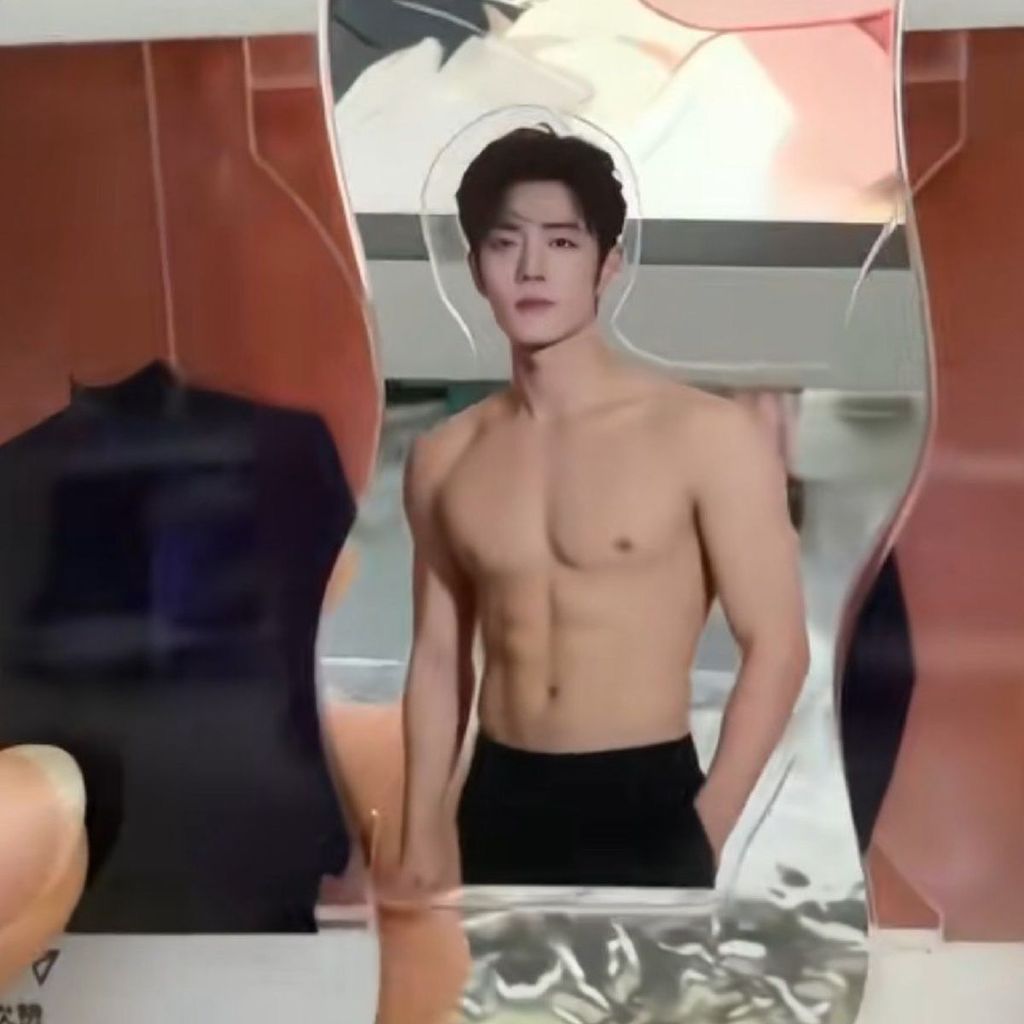 คุณเฉิง ที่ต้องการ!Ready Stock Hot Sale!Xiao Zhan Abs กล้ามเนื้ออะคริลิค High-Appearance Pull-Out สินค้า Star พวงกุญแจเพื่อนของขวัญตกแต่งโฮมเมดบริการคุณภาพสูง