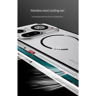 YJD สําหรับ Nothing Phone 4a Pro กรอบโลหะ Matte Back Panel การกระจายความร้อน Anti-Drop เคสโทรศัพท์