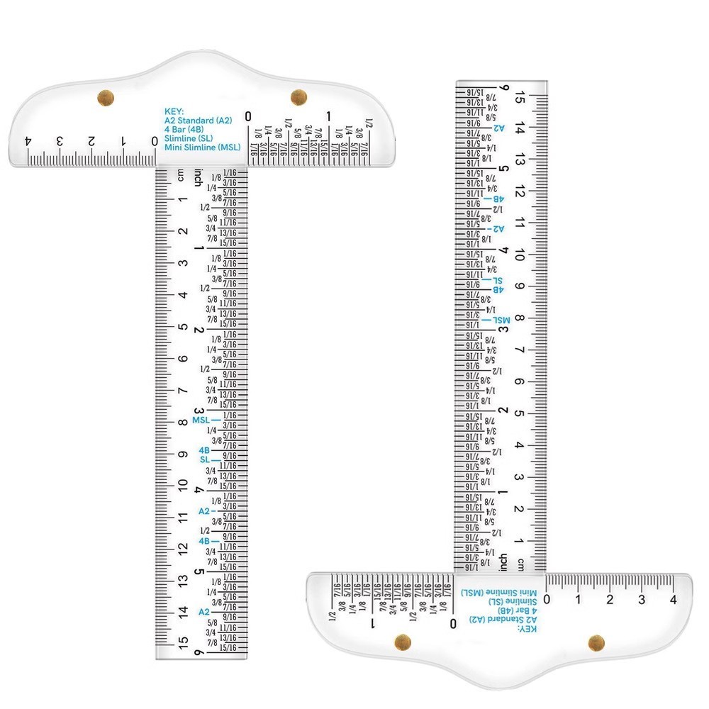 1 ซม.T-Rurler โรงเรียนเครื่องเขียนพลาสติก T-Rurler T-Ruler MD0J