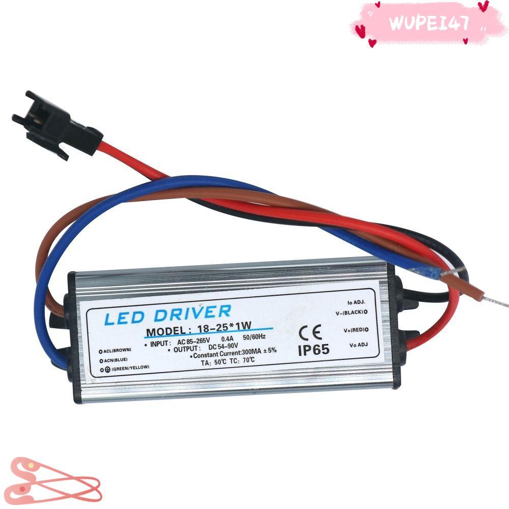 WUPEI47AD LED Driver, 300mA 1-3W 4-7W 8-12W 12-18W อะแดปเตอร์หม้อแปลงไฟฟ้า, 1PCS 18-25W 25-36W กันน้