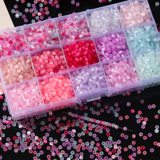 50-100ชิ้น ลูกปัดตาแมว 4mm ผิวมุกแวววาว ลูกปัดแก้ว สำหรับร้อยสร้อยข้อมือ แหวน DIY อุปกรณ์แฮนด์เมด
