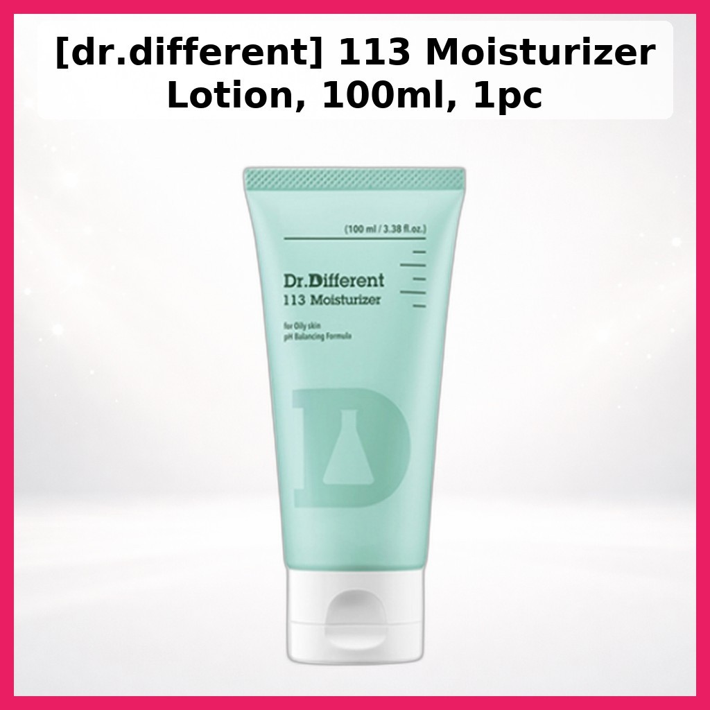 [dr.different] 113 Moisturizer Lotion, 100ml, 1pc / Korean Moisturizer Lotion / Lightweight Formula 