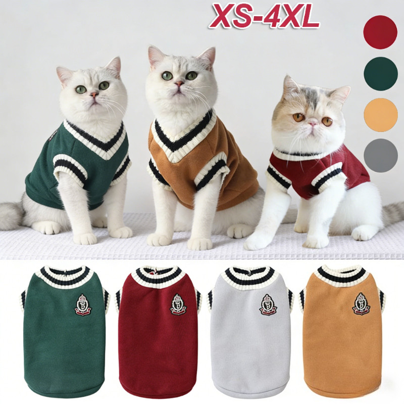 COD พร้อมส่งจ้า เสื้อสัตว์เลี้ยง เสื้อแมว เสื้อหมา ชุดแมว ใส่สบาย อุ่นใส่ทันฤดูหนาว น่ารักทุกตัว