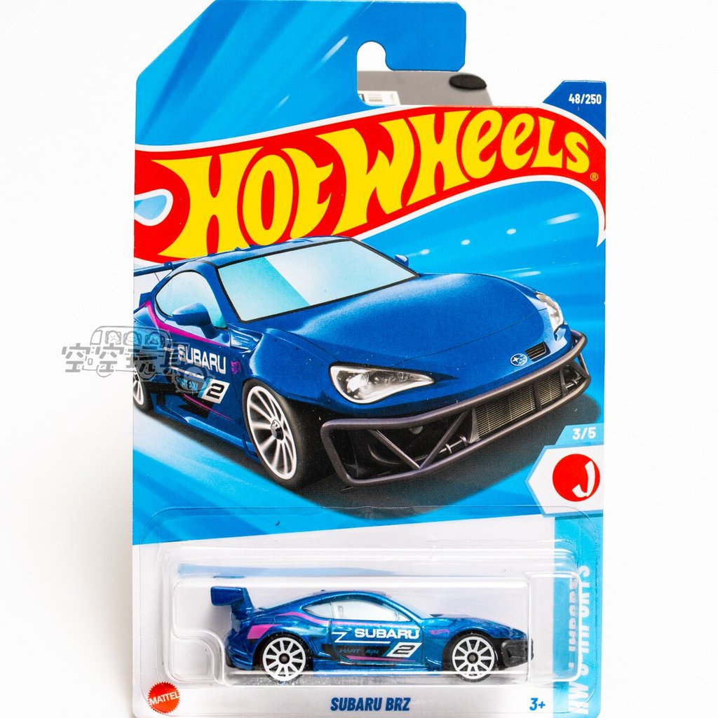 เบอร์ 48 SUBARU BRZ SUBARU BRZ Blue Mattel Hot Wheels Alloy รถสปอร์ตขนาดเล็ก