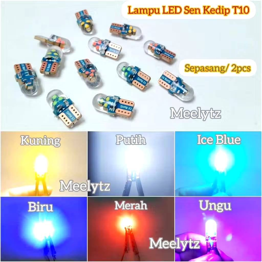 2 ชิ้น T10 - T10 ไฟ LED twilight โหมดกระพริบ ตัวเลือกหลายสี
