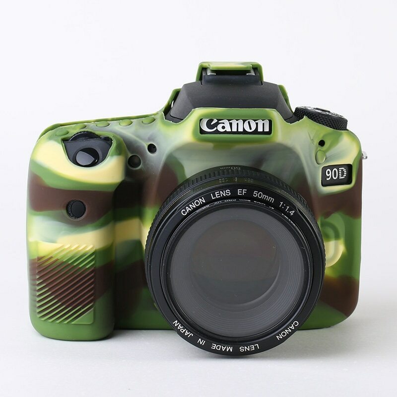 Siliconen กล้องสําหรับ Can&n Eos 90D 250D 5DMark Iii Iv 800D 750D SL3 T6i T7i