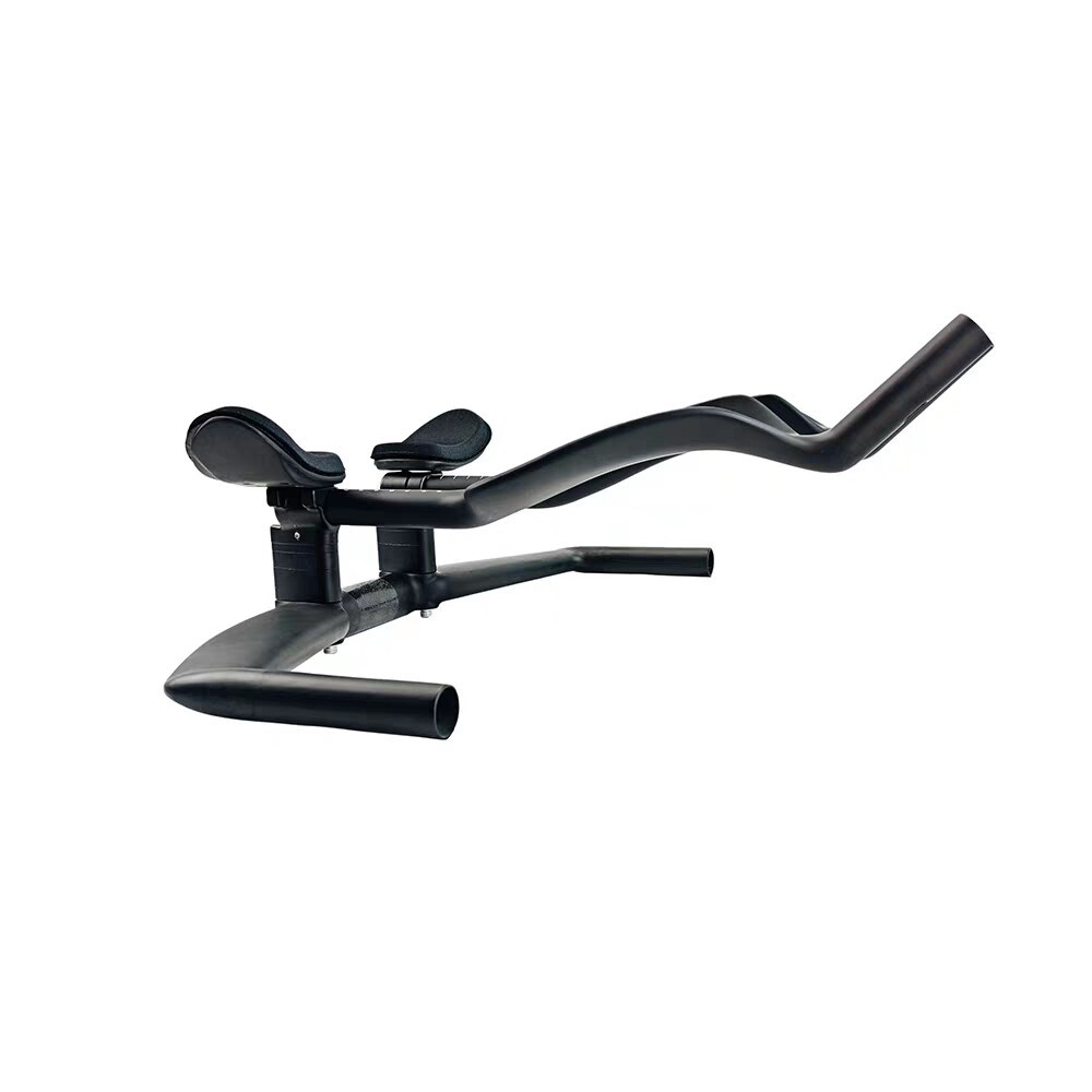 คาร์บอนไฟเบอร์จักรยานทางไกล Cruise Rest Handlebar Triathlon TT Handlebar แผนที่การแข่งขัน Handlebar 