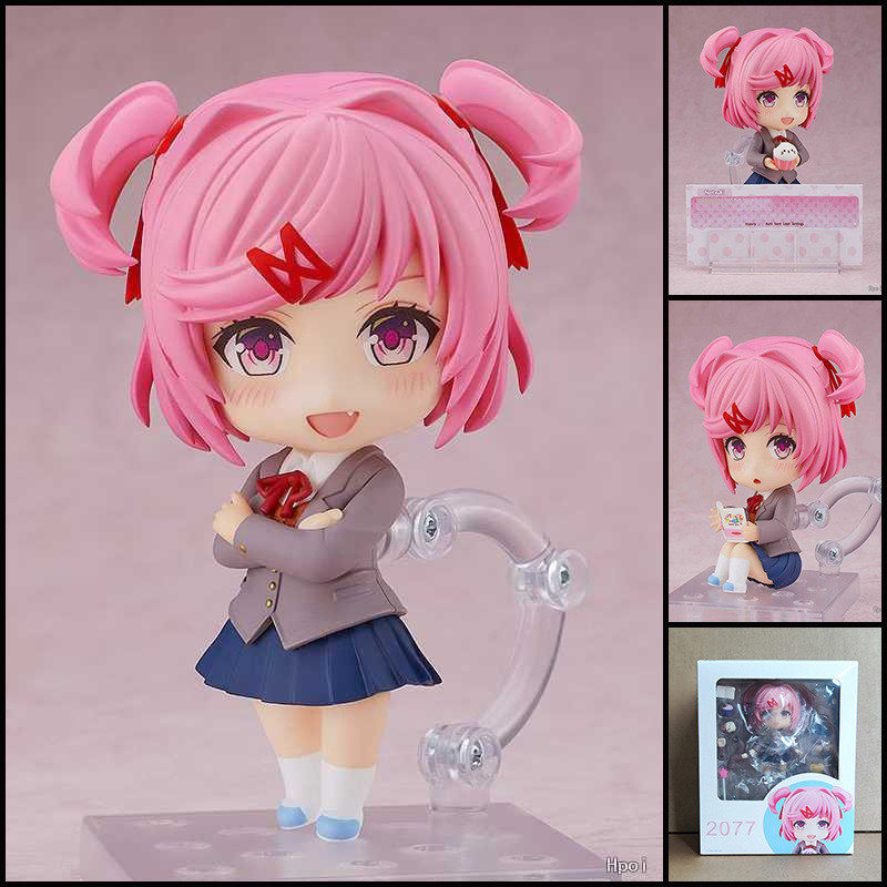 เกม Cyberpunk 2077 Doki Doki Literature Club Natsuki Action Figure Q Ver. ของเล่นโมเดลพีวีซีตุ๊กตาเป