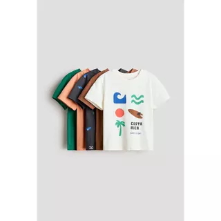H&M(เอชแอนด์เอ็ม) ชุดเสื้อยืด jersey 5 ตัว เด็กผู้ชาย 1134868_19