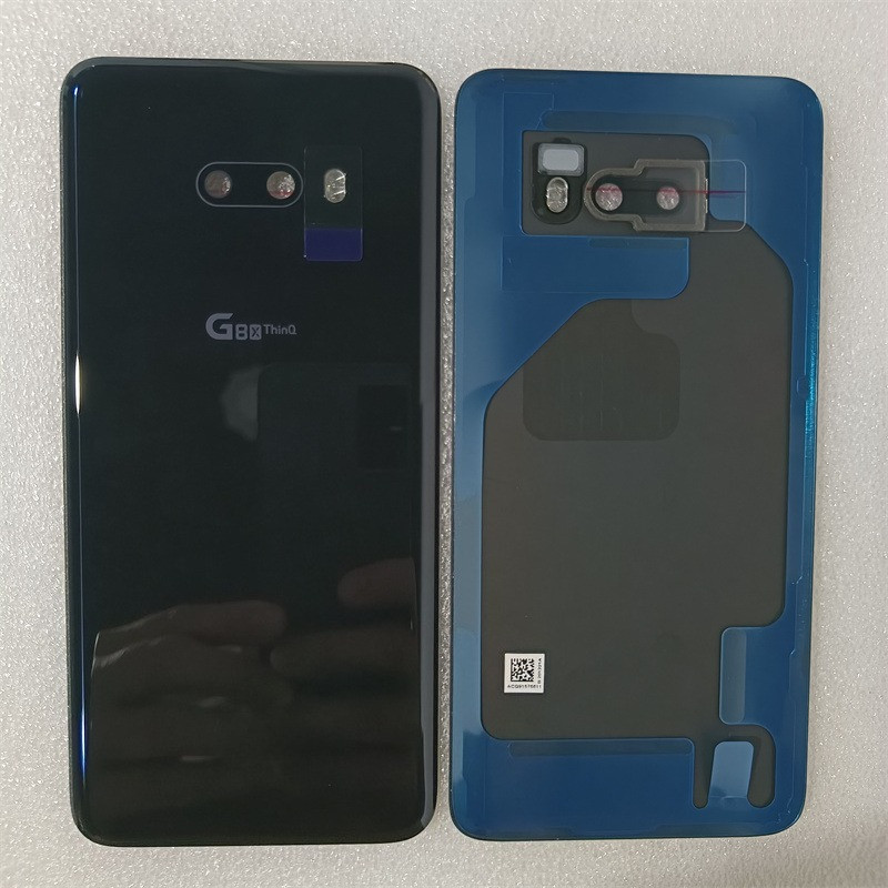 G8X ThinQ ด้านหลังสําหรับ LG G8X ThinQ G850EM แก้วฝาหลังแบตเตอรี่เปลี่ยนอะไหล่ซ่อมอะไหล่
