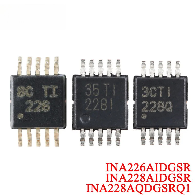 5 ชิ้น/1 ชิ้น INA226 226 INA226AIDGSR INA228 INA228AIDGSR 228I INA228AQDGSRQ1 228Q แบบสองทิศทาง Curr