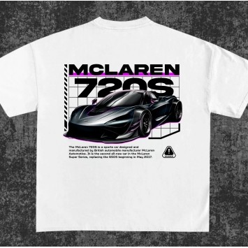 Mclaren 720s เสื้อยืดสีม่วง