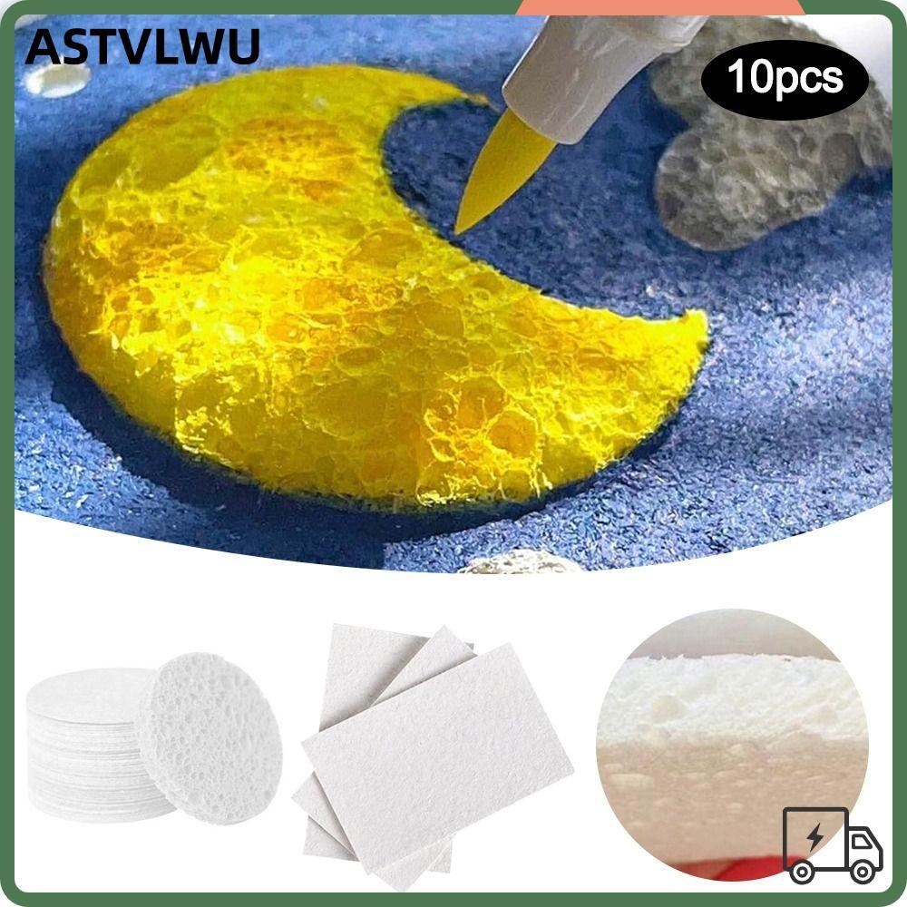 WUUSHTH 10 ชิ้นภาพวาดเนื้อกระดาษ, โฟมของเล่นเพื่อการศึกษา Puffy Texture กระดาษ, DIY หัตถกรรมฟองน้ําท