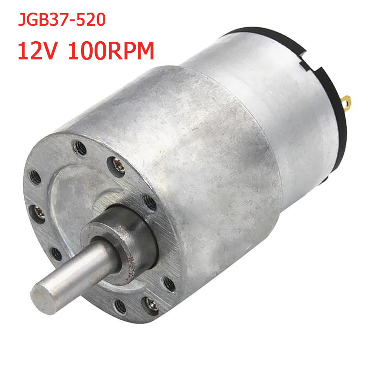 XU895 มอเตอร์เกียร์ 12VDC 100RPM มอเตอร์ มอเตอร์อเนกประสงค์ JGB37-520 JGB-520 Motor gear