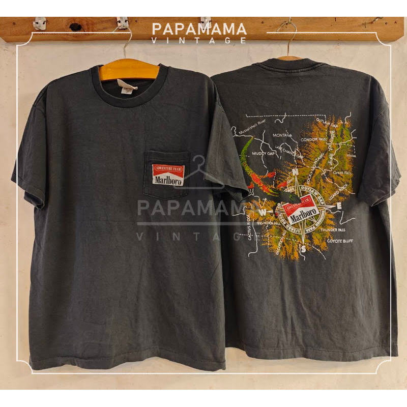 [ ล้านเสื้อ ] Marlboro LIZARD ROCK Bio Washed เสื้อวินเทจ เสื้อทัวร์