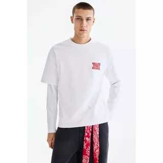 H&M(เอชแอนด์เอ็ม) เสื้อยืดทรงหลวม (Loose Fit T-shirt) ผู้ชาย 0972640_23