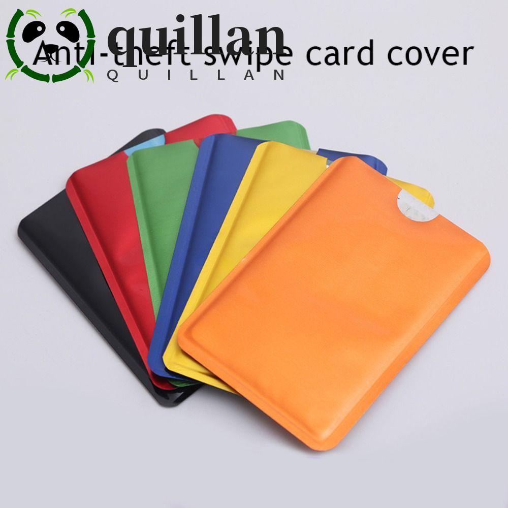 QUILLAN ID Card Protector Blocker 10 ชิ้น Shielding สัญญาณอ่าน proof Anti-Theft RFID Card อลูมิเนียม