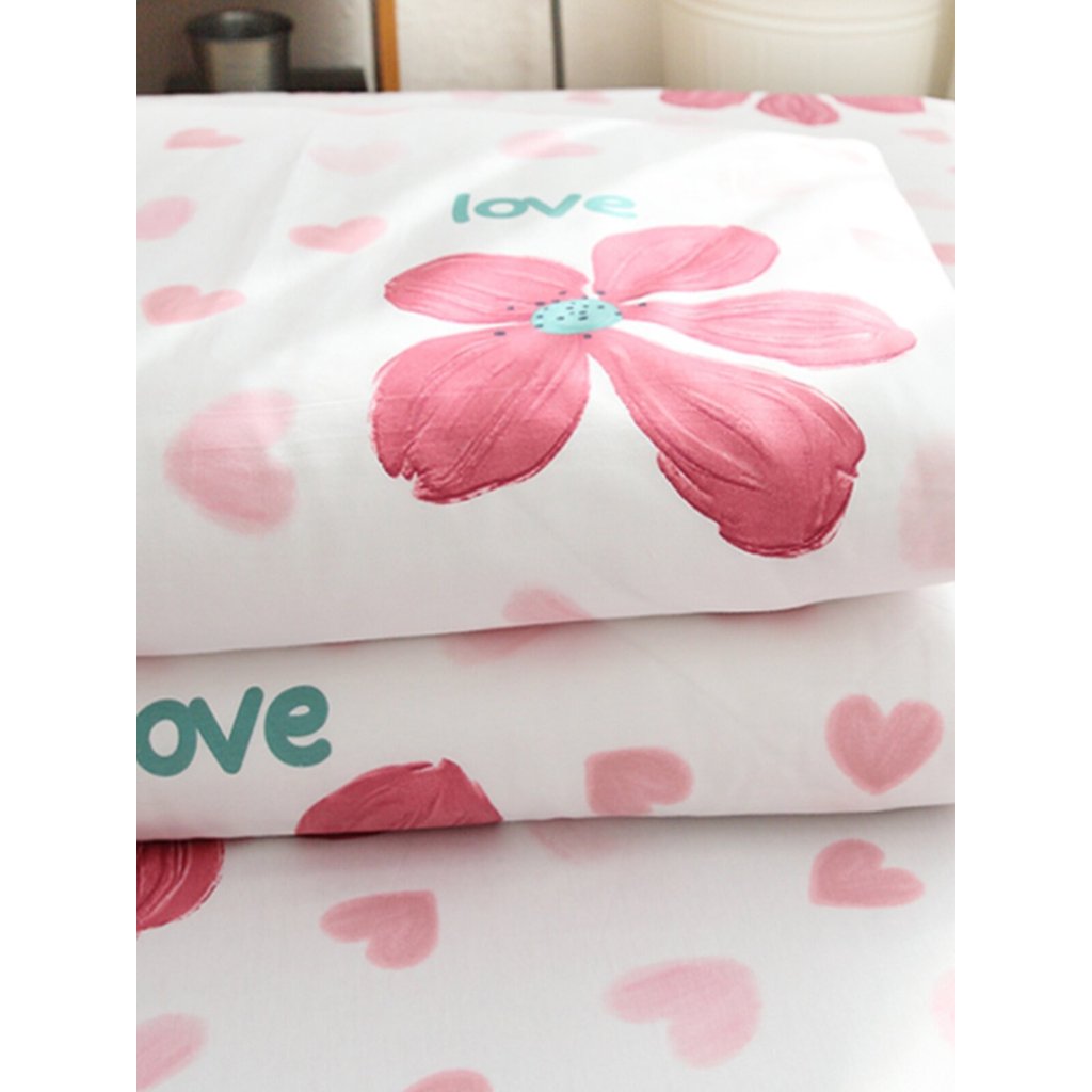 Huahe Love Heart Pure Cotton Quilt Cover Single Piece Cotton Quilt Core Cover 150x200 Quilt Cover Sh