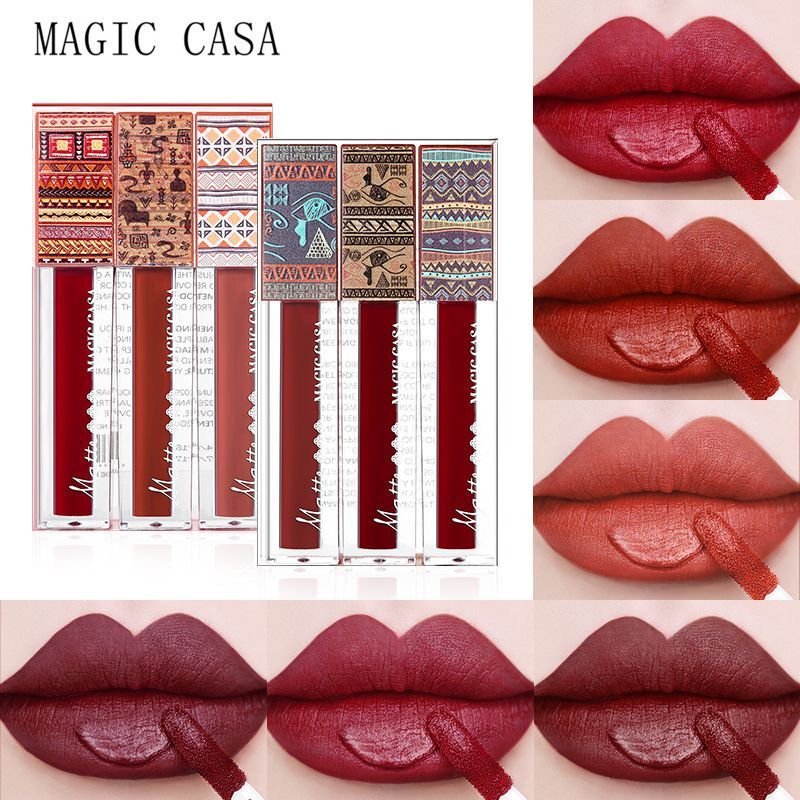 Matte hot-selling decolorizing tube is not easy to print lipstick5ya Yi3d Colored light lip magic Li