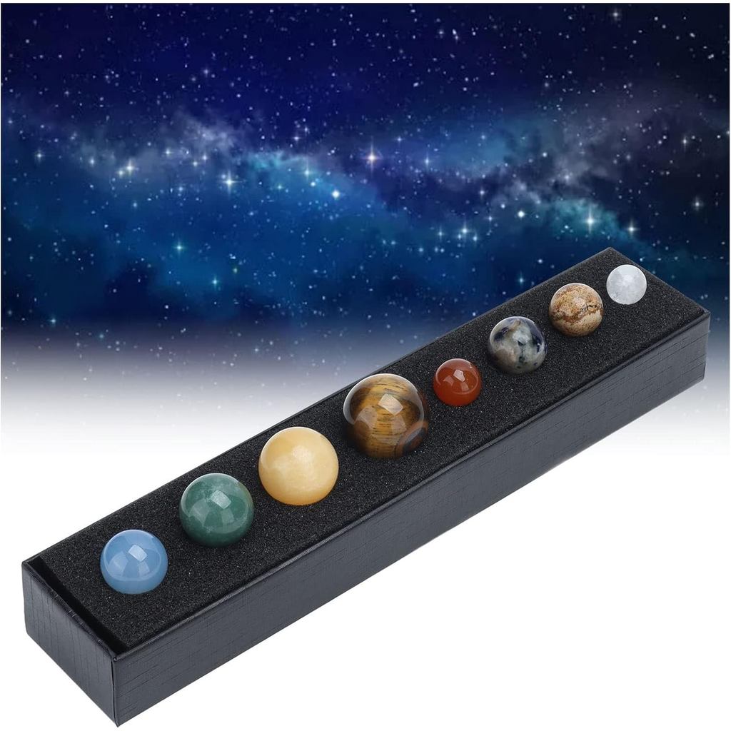 DEWIN 8 Planets ระบบพลังงานแสงอาทิตย์ตกแต่งโต๊ะ - Home Desktop Sphere Galactic Planets ตกแต่งสําหรับ