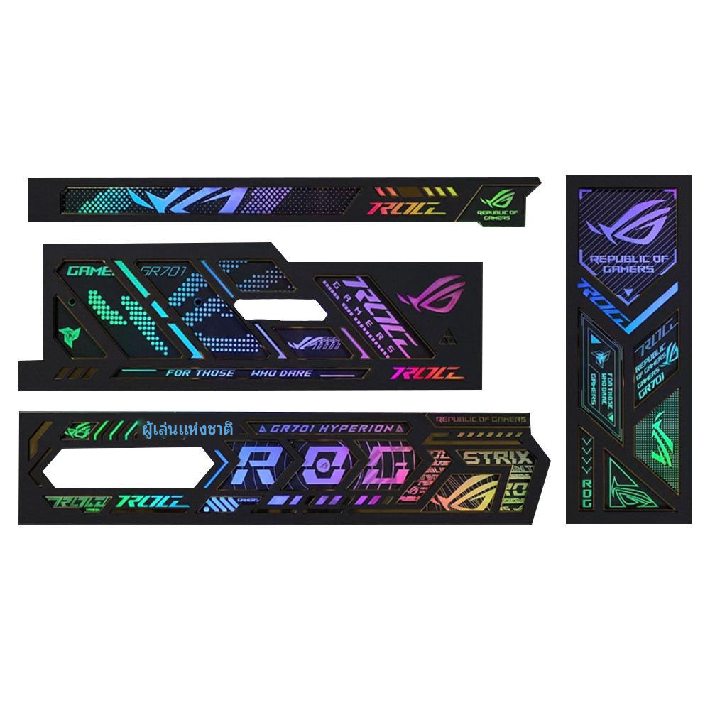 เอซุส ROG พระผู้สร้าง GR701ARGB ชุดแผงไฟแม่เหล็กสำหรับเคสคอมพิวเตอร์พร้อมระบบซิงโครไนซ์ RGB2025อุปกร