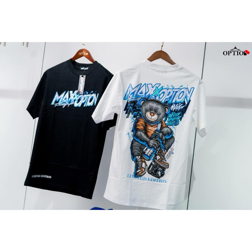 เสื้อยืด MAX X OPTION หนานุ่ม ไม่ยืด ไม่ย้วย ใส่สบาย สกรีนพิเศษอย่างดี_คุณภาพเกินราคา ผ้าฝ้ายแท้ s-5xl