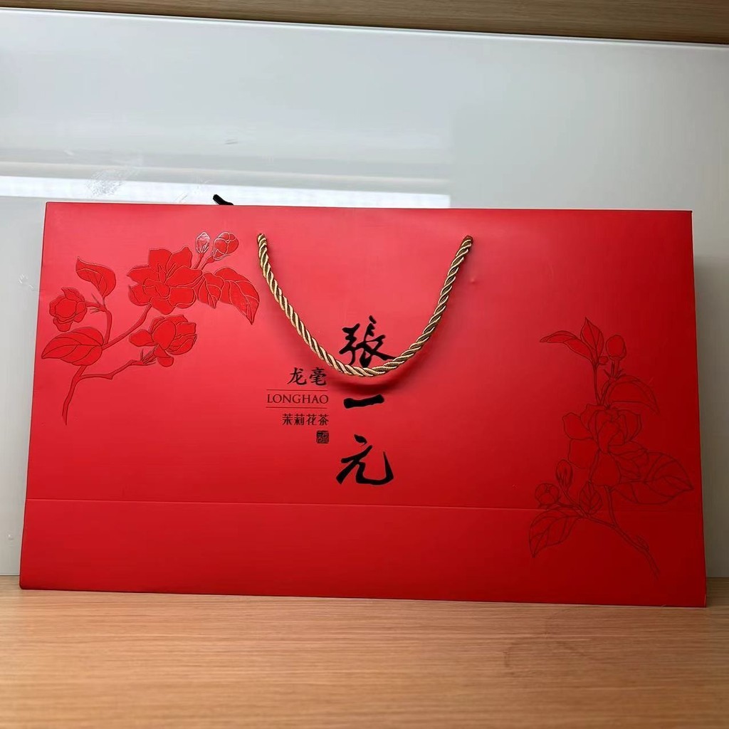 กล่องของขวัญชา Zhang Yiyuan Longhao 400g Zhang Yiyuan ชามะลิของขวัญชาแบรนด์จีนปักกิ่งแท้ 011002