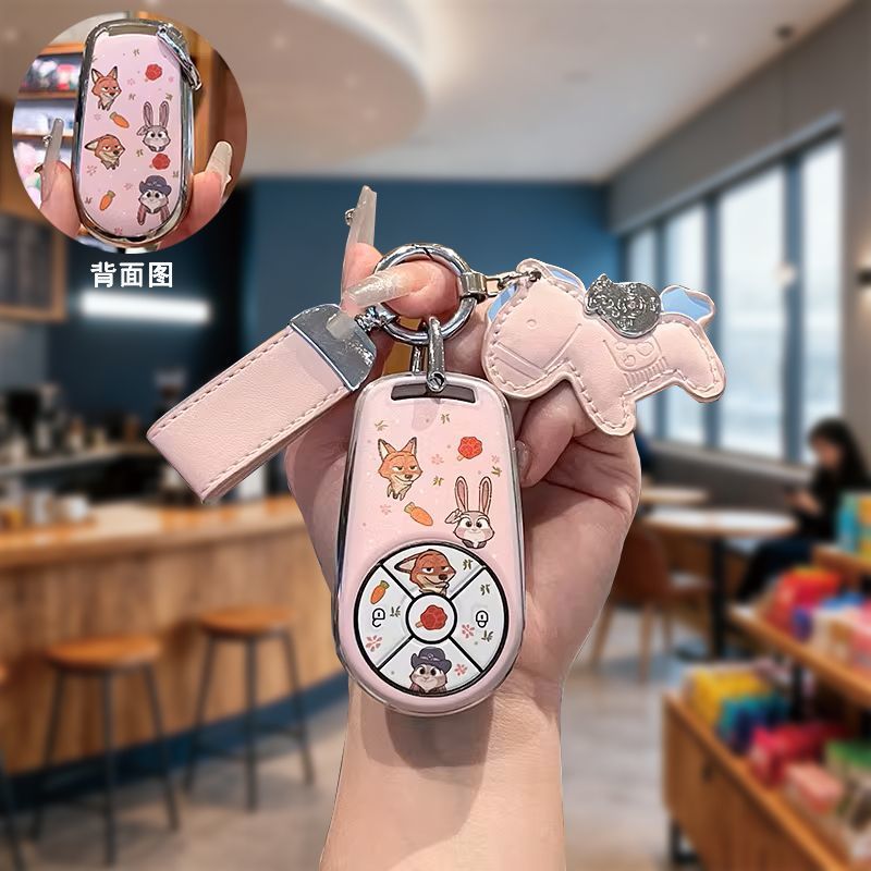 เคสกุญแจ ORA 5 พวงกุญแจ ป้องกันรอยขีดข่วน กระเป๋าใส่กุญแจรถ ปลอกกุญแจรถยนต์  ของแต่งรถชินจัง ORA5 accessories