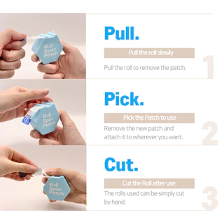 [KYU LAB] แผ่นแปะสิว Roll Spot Patch 10mm / 120pcs