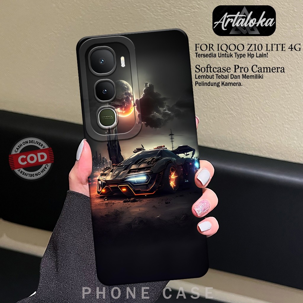 Softcase Hp IQOO Z10 LITE 4Gแฟชั่นกรณีรถKesing IQOO Z10 LITE 4GซิลิโคนTPU Proกล้องIQOO Z10 LITE 4Gฝา