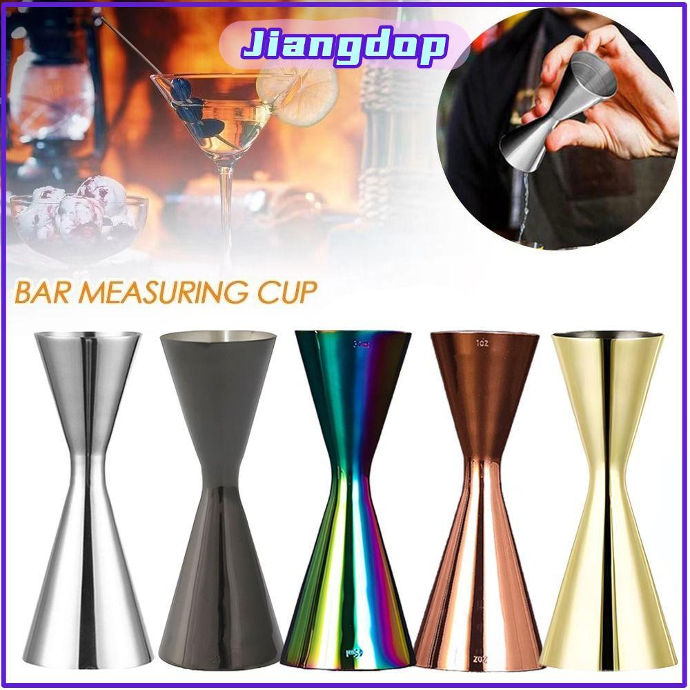 JIANG แก้ว Shaker, 304 สแตนเลส Dual Shot วัด Jigger, 2oz 1oz สไตล์ญี่ปุ่นหนาวัดถ้วย Barware