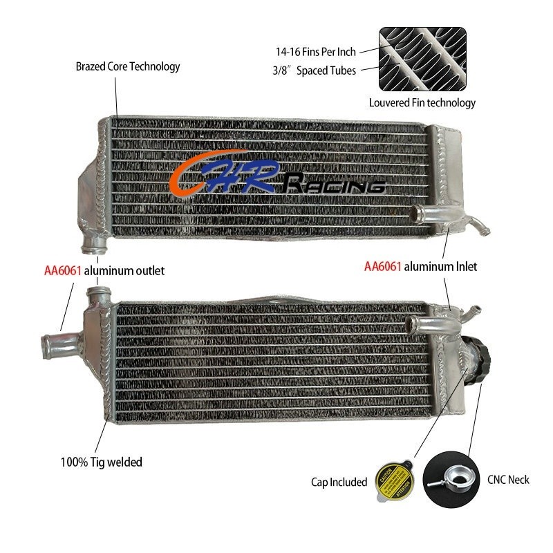 FORHonda CR500R CR 500 R 1989 89 หม้อน้ําอลูมิเนียม LH & RH ใหม่