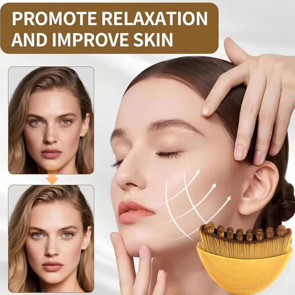 แปรงนวดระบายน้ําน้ําเหลือง Face Contour เครื่องมือบรรเทา Gua Shaper คอ Jawline Eye แปรง Sha G8K6