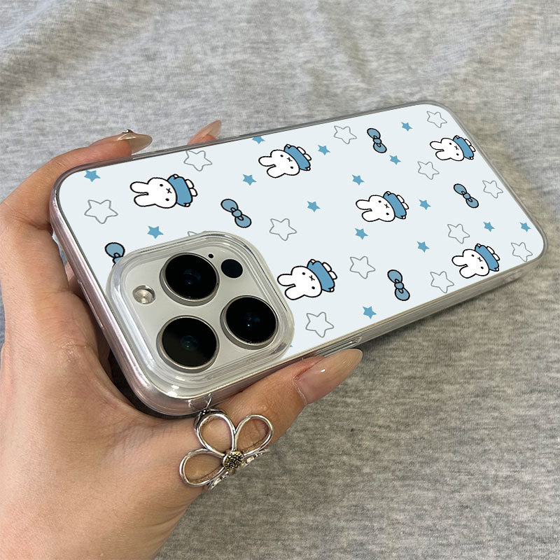 Snap&Co กระต่ายน่ารัก สําหรับ iPhone เรียบง่าย17 16 15 11 15 PRO max XR 12 13pro 7P 14 pro max 16pro ป้องกันฝุ่น ราคา ถูกที่สุด ดีลบีเคเค แกลเลอรีภาพที่ 8