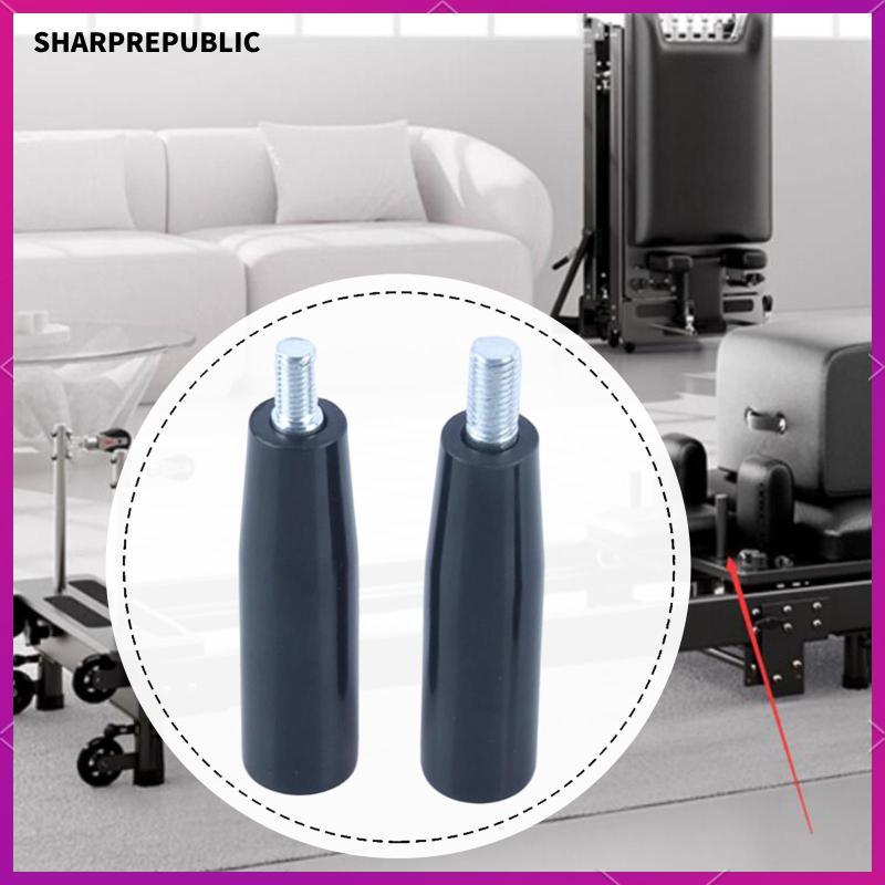 [Sharprepublic] Glossy Black Pilates Rope Posts Home Reformer Machine M10 ชิ้นส่วนคอลัมน์เกลียวสําหร