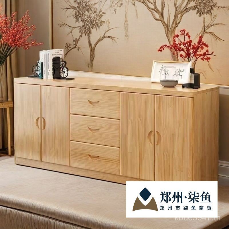E1 Storage Moisture-Proof Model Small Apartment High TV Cabinet ห้องนั่งเล่น Pine-Free Cabinet Simpl