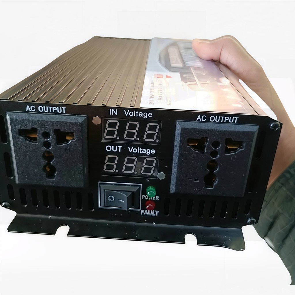 อินเวอร์เตอร์ 5000W 12V 24V เป็น 220V ใช้ในรถไฟดับ