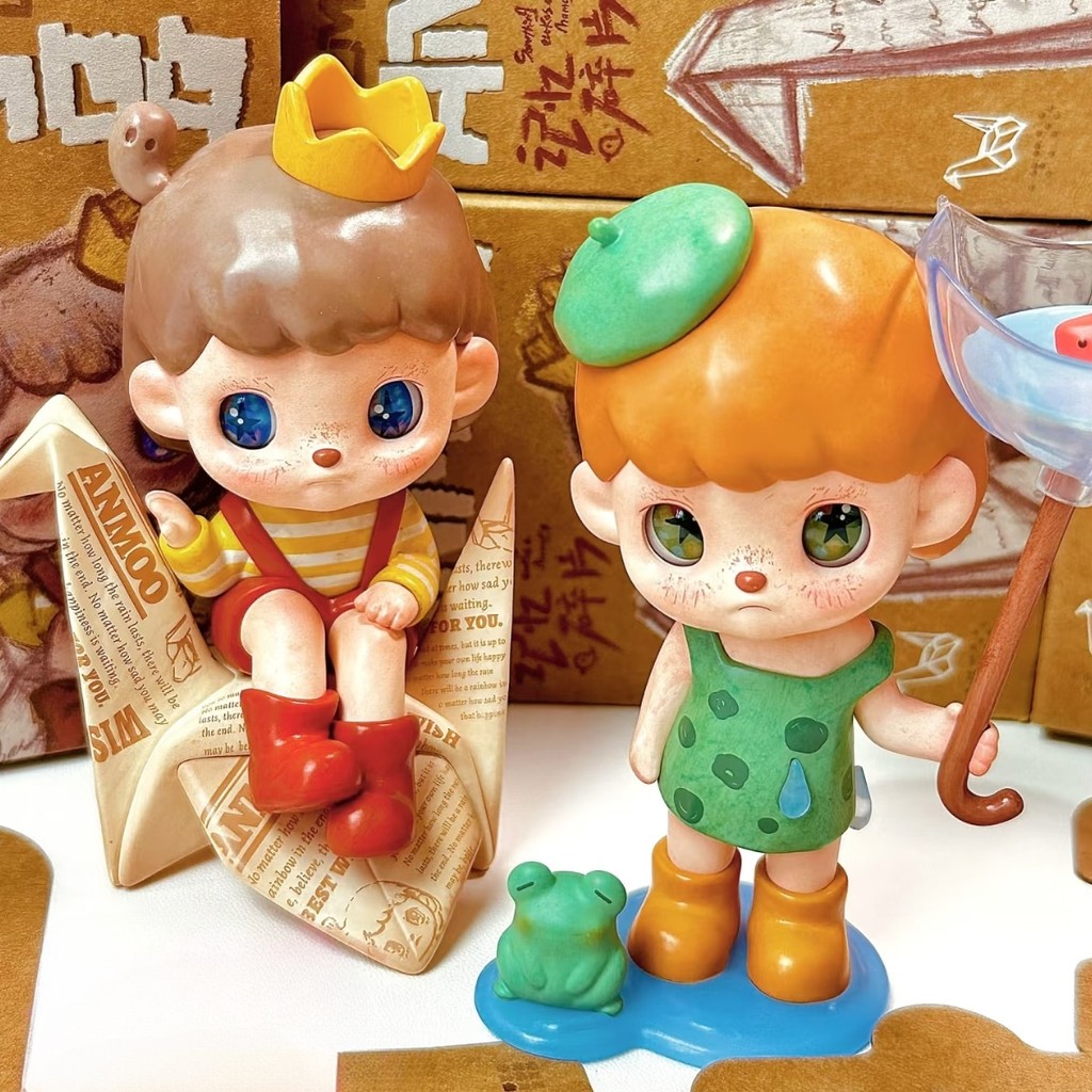 Alooo Memory Fragment Series กล่องตาบอดตุ๊กตา Action Figurines เครื่องประดับของเล่นอินเทรนด์คริสต์มาสประณีตของขวัญ