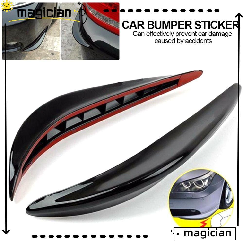 MAGICIAN 2 ชิ้นกันชนมุมยามแถบด้านหน้าด้านหลังกันชนรถอุปกรณ์เสริม Universal Anti-Scratch สติกเกอร์