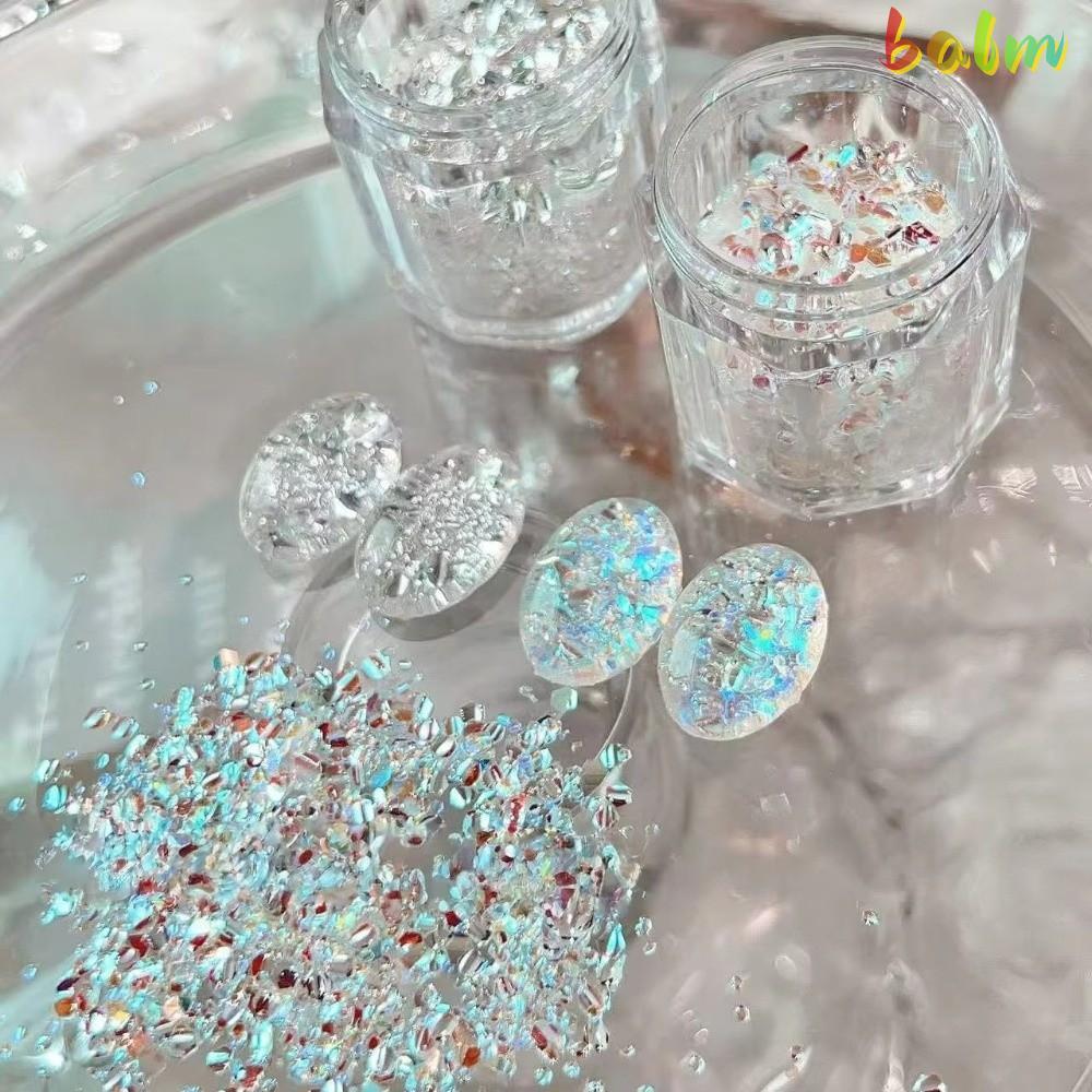 BALM Nail Art Sequins, Glitter Nail Art DIY Flash Nail Art, Sequins Blinking Nail Art Charms