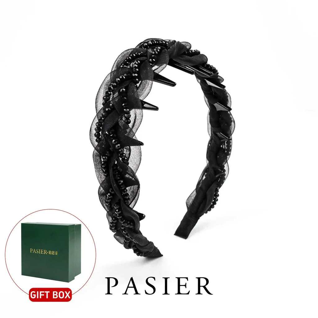PASIER ที่คาดผมกันลื่นเจ้าหญิงปารีส รุ่น 3.0 ผ้าซาตินนุ่ม เครื่องประดับผม FB1658