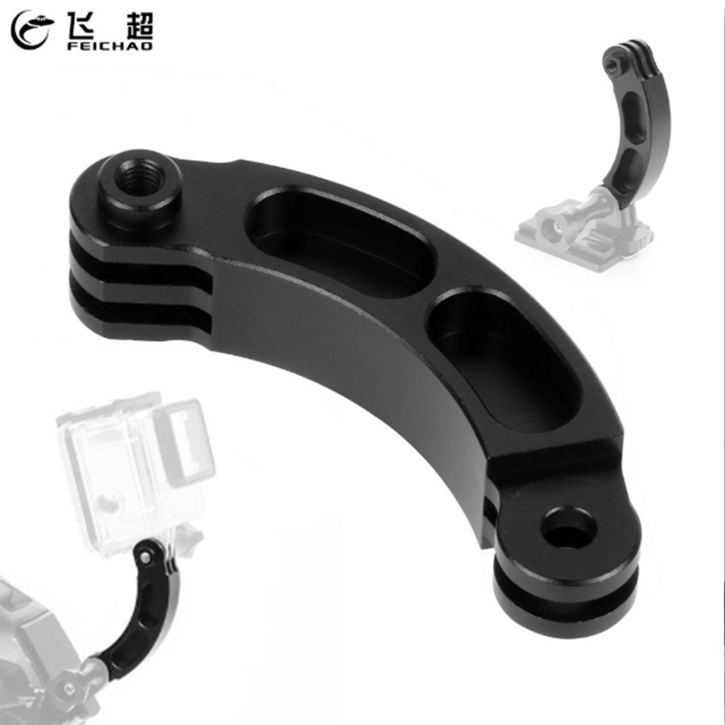 FEICHAO Extension Arm Mountสั้นRodโค้งสําหรับGoPro 13 12 11 10 สําหรับX Insta360 Actionกล้องอุปกรณ์เสริม