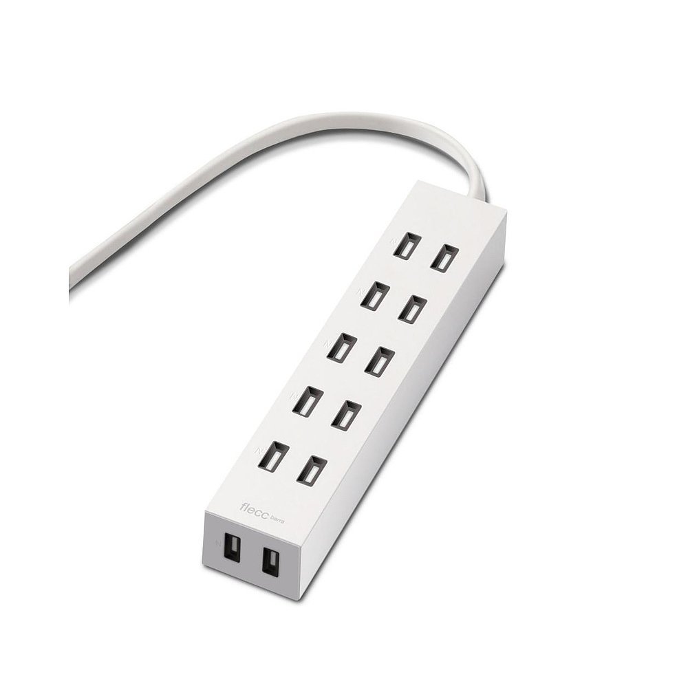 Japan Direct Mail ELECOM ELECOM ELECOM Power Strip ป้องกันฝุ่น ทนความร้อน 6 หลุม 2 สีเบจ