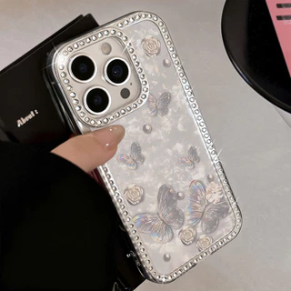 เคสโทรศัพท์มือถือ For iPhone 13 11 17 pro max Case iPhone 11 15 16 pro max 14 12 pro max 17 Air เพชรระยิบระยับ