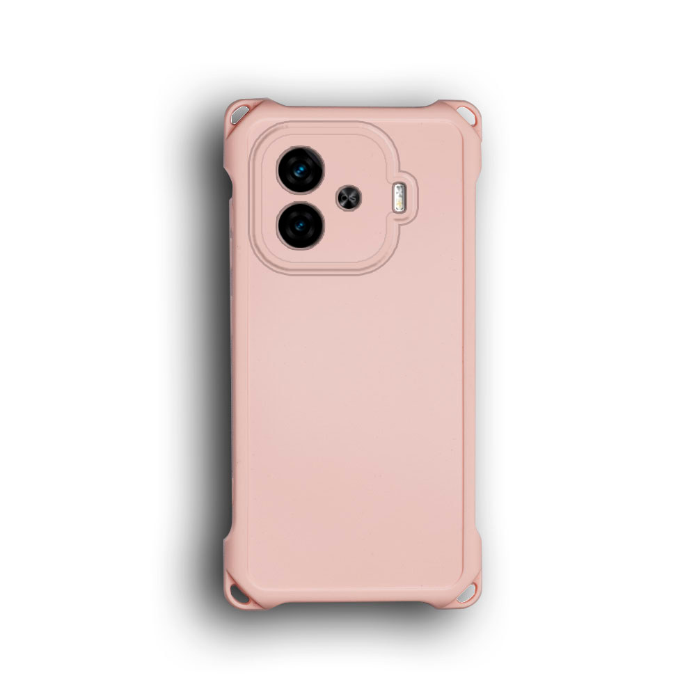 4 มุมDrop Proofเคสโทรศัพท์GlossyสําหรับVivo iQOO Z9 Turbo + Endurance Y200 GT V2352A V2361GA V2417A 