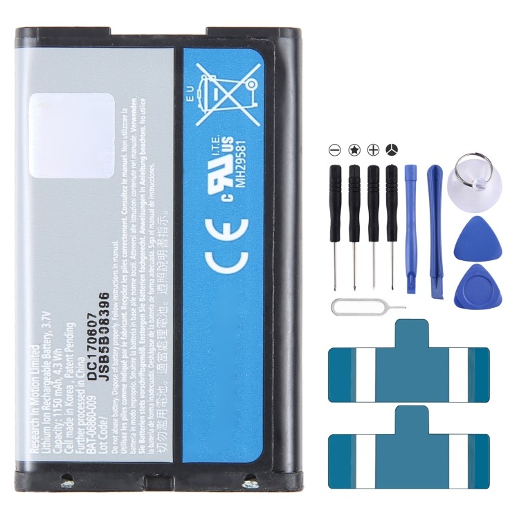 ขายร้อนสําหรับ Blackberry CURVE 8520 8530 9300 8330 8320 1150mAh แบตเตอรี่เปลี่ยน BAT-06860-009 CS2 