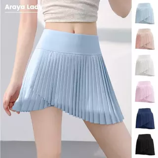 Araya Lady กระโปรงเทนนิสจับจีบเล็ก AS-JYMQ068 กางเกงกระโปรงออกกำลังกาย Sport skirt มีซับกางเกง ระบายอากาศดี