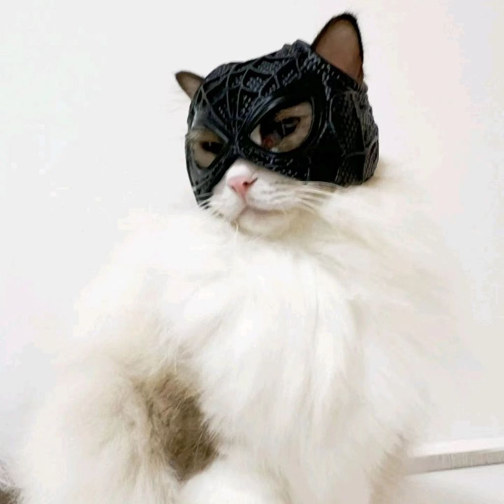ใหม่ 3D การพิมพ์ Spiderman Cat หน้ากากสัตว์เลี้ยงแต่งตัว Spiderman Cool คอสเพลย์ Props [cxl]