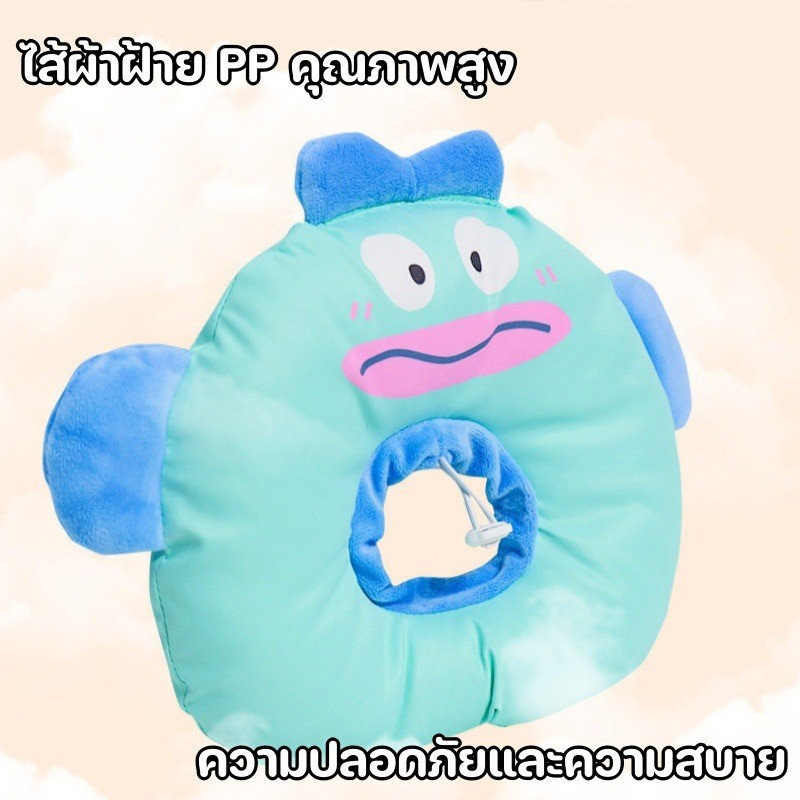 New ปลอกคอกันเลียสัตว์เลี้ยง ป้องกันเลียแผลหลังผ่าตัด นุ่มนิ่มใส่สบาย การ์ตูนน่ารัก ระบายอากาศดี ปรับขนาดได้ ราคา ถูกที่สุด ดีลบีเคเค แกลเลอรีภาพที่ 9