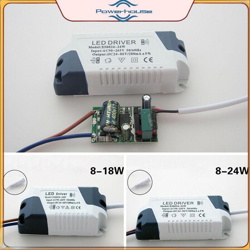 POWER LED Driver 8/12/15/18/21W แหล่งจ่ายไฟ LED กันน้ํา